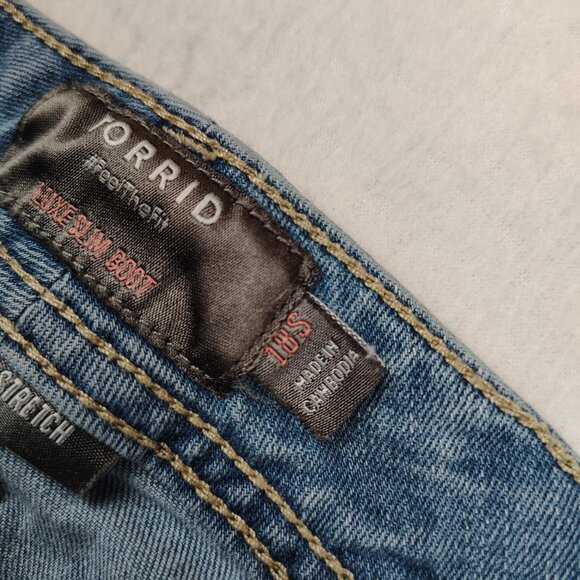 Torrid Luxe Slim Boot Jeans Womens 18 S Super Stretch Bootcut - Picture 5 of 9